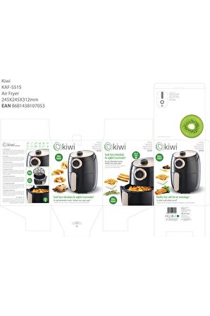 Kiwi Kaf 5515 Yağsız Airfryer Siyah