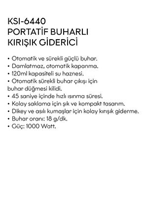 El Tipi Buharlı Kırışık Giderici