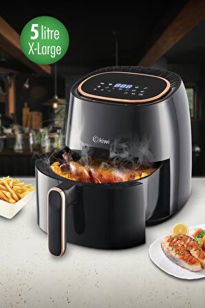 Kiwi KAF-5536 5 lt Yağsız Airfryer Siyah