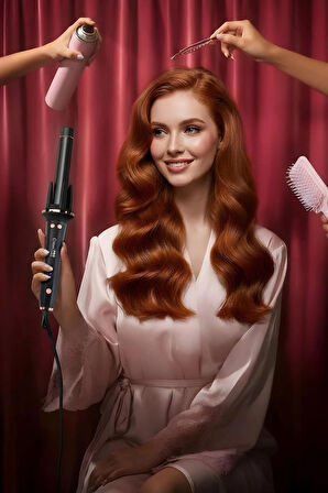 Kiwi Khs-2032 Döner Başlıklı Saç Şekillendirici KHS-2032