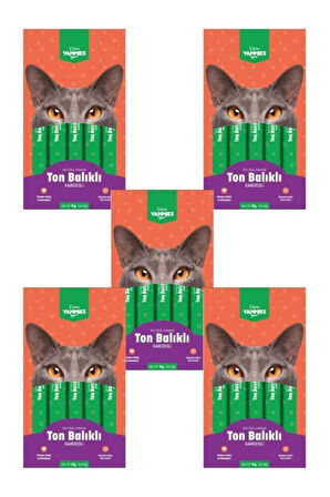 Kiwi Yammies 5x14 gr 5 Paket Ton Balıklı Karidesli Sıvı Ödül Maması