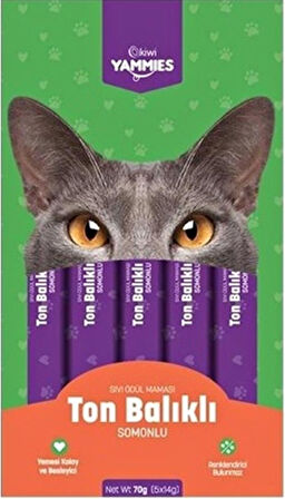 Kiwi Yammies Karışık Sıvı Kedi Ödül Maması*5 Paket
