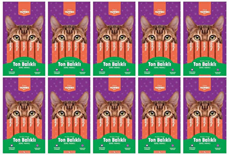 Kiwi  Yammies Ton Balıklı Deniz Taraklı Sıvı Kedi Ödül Maması*10 Paket