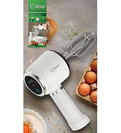 KMX-3612 Şarjlı El Mikseri Beyaz
