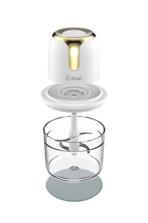 Kiwi KC-8221 Kablosuz Şarjlı Gıda Doğrayıcı 1.2 L Gold