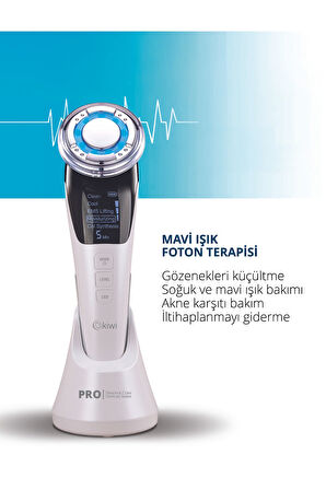 Kfm-8625 Şarjlı Soğuk-Sıcak Kompresli Gerdirme, Nemlendirme, Kolajen Sentezli Ems Cilt Bakım Cihazı