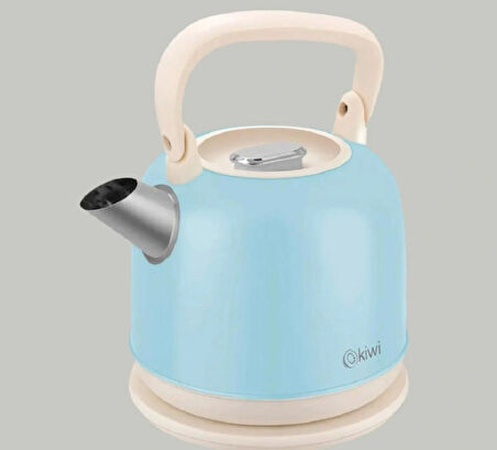 Kiwi KK-3340B Paslanmaz Çelik Retro Su Isıtıcı Kettle - Mavi