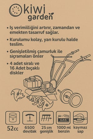 Benzinli Çapa Makinesi