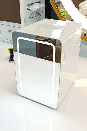 Krf-2505 Led Işıklı Taşınabilir Soğuk - Sıcak Ayarlı Kozmetik Mini Buzdolabı