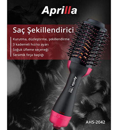 AHS-2042 Saç Şekillendirici 3 Hız ve Isı Ayarlı