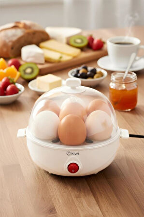 Kiwi Keb-4309 7 Yumurtalık Yumurta Pişirici Beyaz