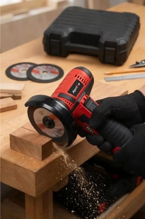 AAG-4590 Şarjlı Avuç Taşlama 12V 19000 dev/dk 76 mm Disk Set