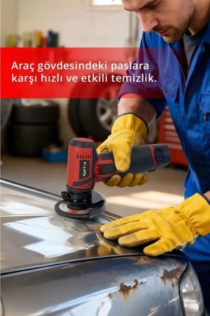 AAG-4590 Şarjlı Avuç Taşlama 12V 19000 dev/dk 76 mm Disk Set