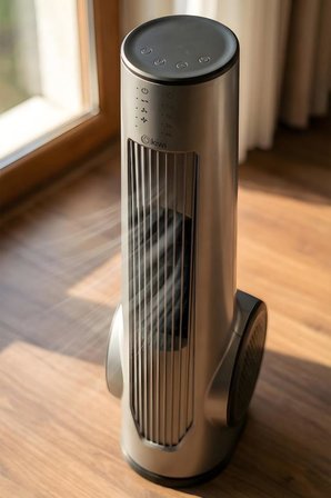 Kiwi KFAN-7693 Kule Tipi Vantilatör | LCD Ekran & 75 cm & 3 Kademe & Kumandalı & 7.5 Saat Zamanlayıcı
