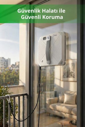 Kiwi KWC-7140 Pencere Temizleme Robotu | 3500Pa Emiş & 3 Mod & Su Hazneli