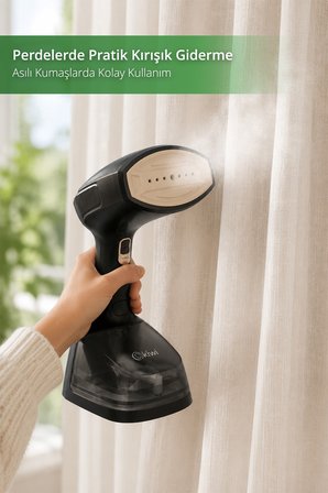 Kiwi KSI-671 Portatif Buharlı Kırışık Giderici 15 Saniyede Hızlı Isınma 4 Buhar Seviyesi 255 ml Su H