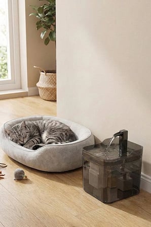 Tiny Kiwipets KPF-10544 Evcil Hayvan Su Çeşmesi | 1.5 L Hazne & Filtreli & Sessiz Çalışma
