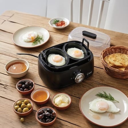 Kiwi KEB-4310 Yumurta Pişirme Makinesi - Siyah