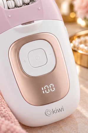 Kiwi KEP-6819 Şarjlı Epilasyon Cihazı Beyaz | 18 Cımbız & LCD Ekran & LED Aydınlatma
