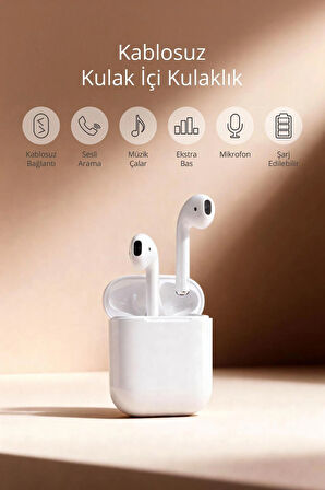 Piranha 9946 Kablosuz TWS Kulak Içi Kulaklık / Mikrofon / Şarjlı / Bluetooth / Android - iOS Uyumlu