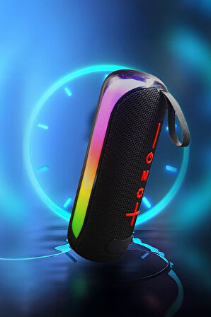 7840 Taşınabilir Rgb Tws Bluetooth Hoparlör / Aux-usb-tf Kart Girişi / Şarj Edilebilir / Kablosuz