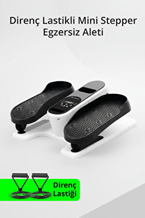 T-232 Stepper Egzersiz Aleti / LED Ekran / Ayarlanabilir Hız / Uzaktan Kumanda / Direnç Lastiği