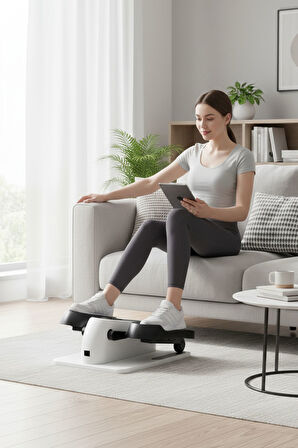 T-232 Stepper Egzersiz Aleti / LED Ekran / Ayarlanabilir Hız / Uzaktan Kumanda / Direnç Lastiği