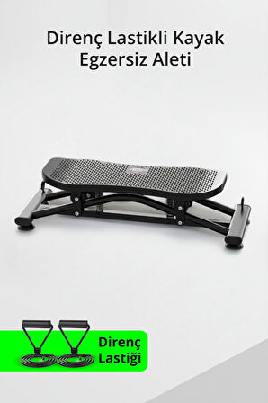 T-233 Kayak Egzersiz Aleti / LCD Ekran / Vakumlu Ayaklar / Direnç Lastiği
