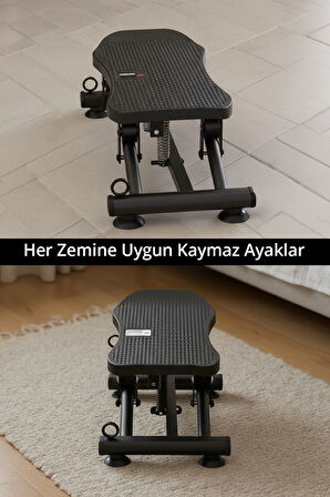 T-233 Kayak Egzersiz Aleti / LCD Ekran / Vakumlu Ayaklar / Direnç Lastiği