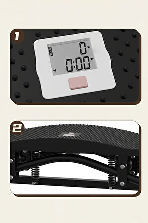 T-233 Kayak Egzersiz Aleti / LCD Ekran / Vakumlu Ayaklar / Direnç Lastiği