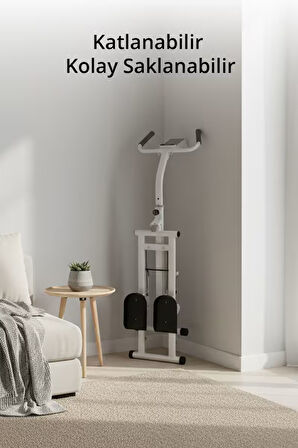 T-234 Katlanabilir Dikey Tırmanma Egzersiz Aleti / Dijital Ekran / Ayarlanabilir Yükseklik - Direnç