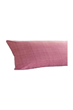 Ranforce Yan Yatış Yastık Kılıfı Pembe-40 x 120