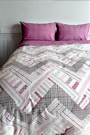 Alla Turca Tek Kişilik Yazlık Uyku Seti | Düz Çarşaflı | Nova Gül Kurusu