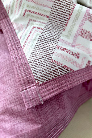 Alla Turca Tek Kişilik Yazlık Uyku Seti | Düz Çarşaflı | Nova Gül Kurusu