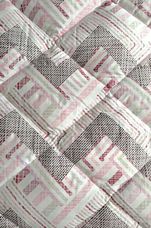 Alla Turca Çift Kişilik 4 Yastık Kılıflı Lastikli Çarşaflı Çift Taraflı Desenli Uyku Seti-Nova Gül Kurusu