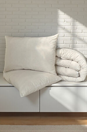 Alla Turca Pamuk Dolgulu Tek Kişilik Yorgan ve Yastık Seti