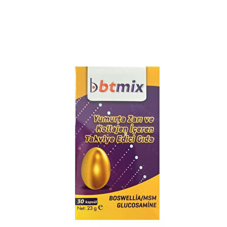 Btmix Yumurta Kabuğu + MSM 30 Kapsül 8681438468314