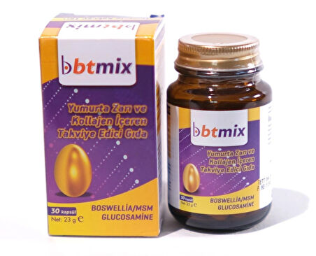 Btmix Yumurta Kabuğu + MSM 30 Kapsül 8681438468314