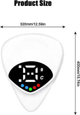 2'si 1 Arada Gitar Plektreni & Akort Cihazı Taşınabilir