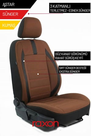 Hyundai i30 Neptune Series 2+1 Uyumlu Tay Tüyü Oto Koltuk Kılıfı - Premium Şık ve Konforlu Tasarım