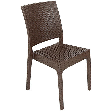 Mandella Elit Rattan Sandalye Kahverengi