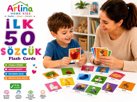 İlk 50 Sözcük Flash Cards