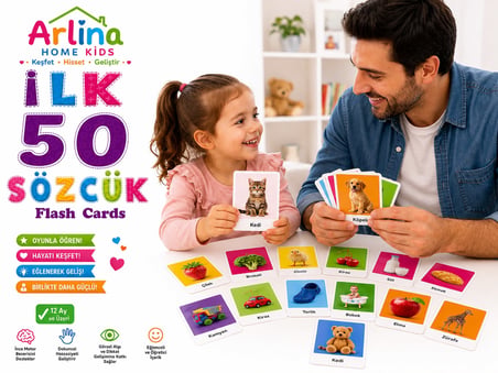 İlk 50 Sözcük Flash Cards