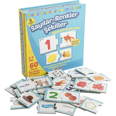 Eğlenceli Bulmacalar - Sayılar Renkler Şekiller