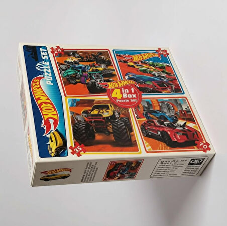 Hot Wheels 4 lü Puzzle Set - 24, 35, 54 ve 70 Parça