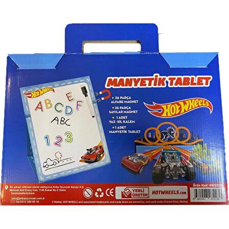 Hotwheels Alfabe Sayı Manyetik Magnet Seti 62 Parça