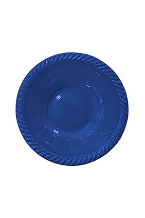 YUVARLAK KASE PLASTİK LACİVERT 6'LI