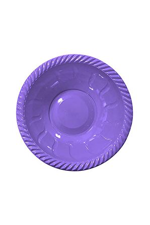 YUVARLAK KASE PLASTİK LİLA 6'LI