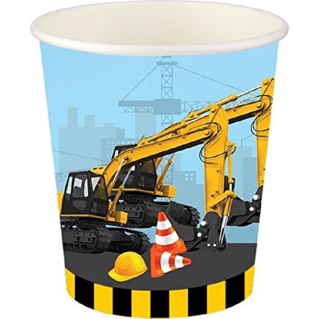 İNŞAAT KARTON BARDAK 8'Lİ