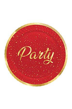 PARTY KIRMIZI TABAK 8'Lİ